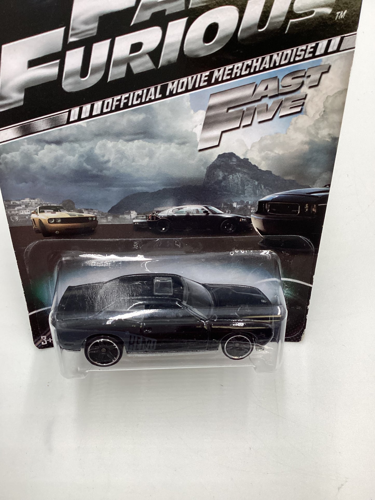 2013 Hot Wheels Fast and Furious Fast Five #7 08 Dodge Challenger SRT8 Black 73G