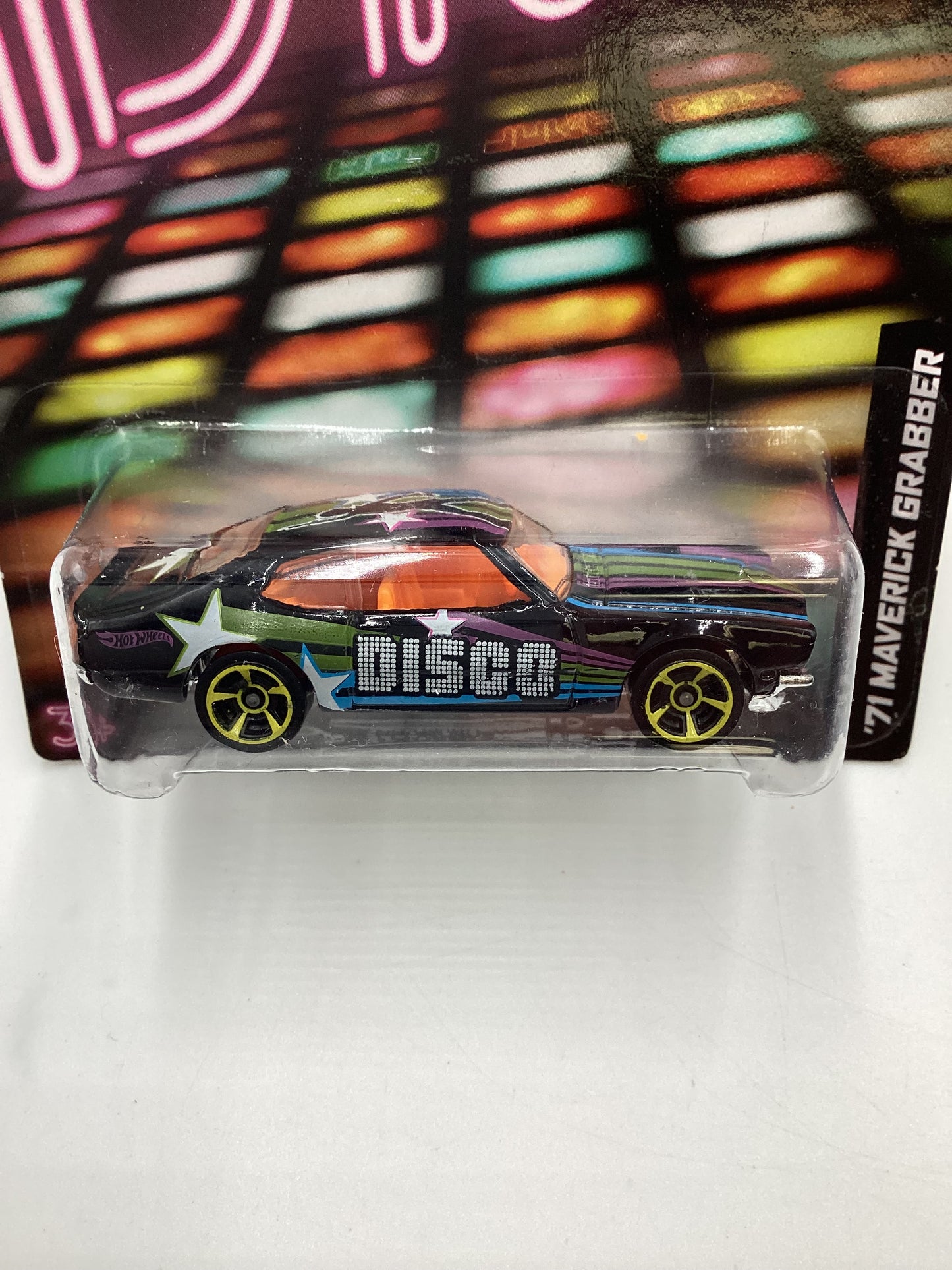 Hot wheels Jukebox Disco #20 71 Maverick Grabber Black 157F