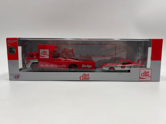 M2 Machines Auto Haulers CHASE Diet Coke 1966 Dodge L600 COE & 1969 Dodge Charger Daytona Hemi TW12