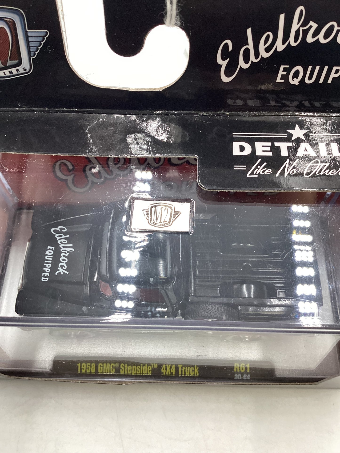 M2 Machines Edelbrock 1958 GMC 100 Stepside 4x4 Black R61