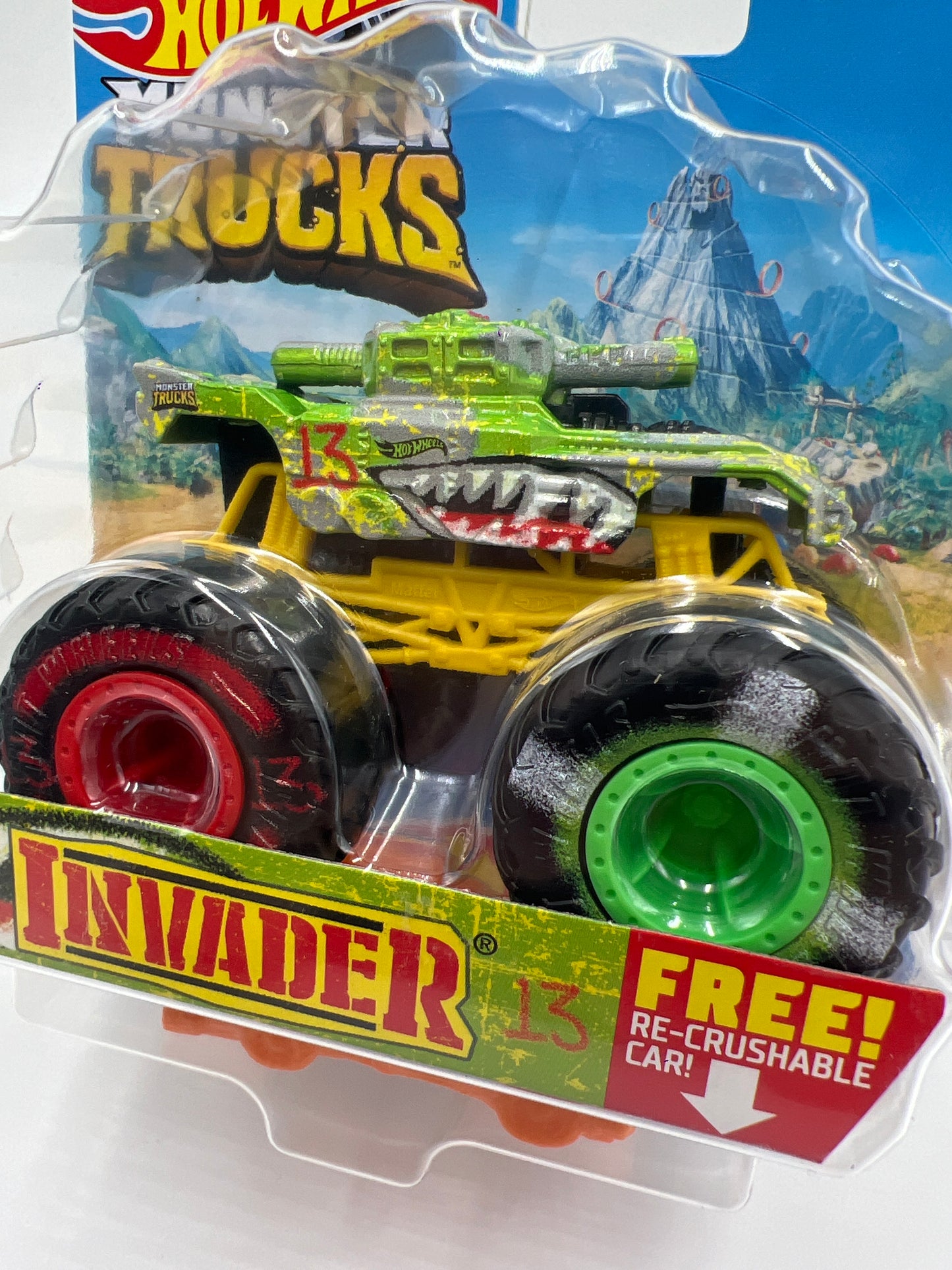 Hot Wheels Monster Trucks Wheel Cool #6 Invader 134C
