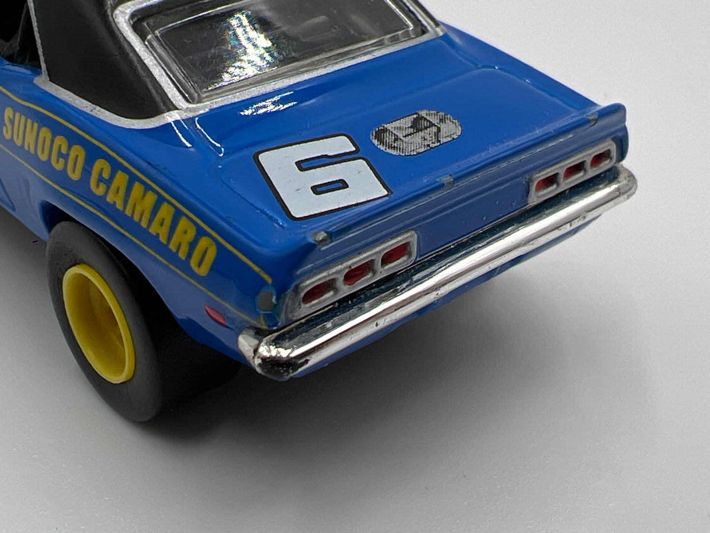 Hot Wheels 1/64 Premium 100% Black Box Sunoco #6 69 Chevy Camaro Blue Loose