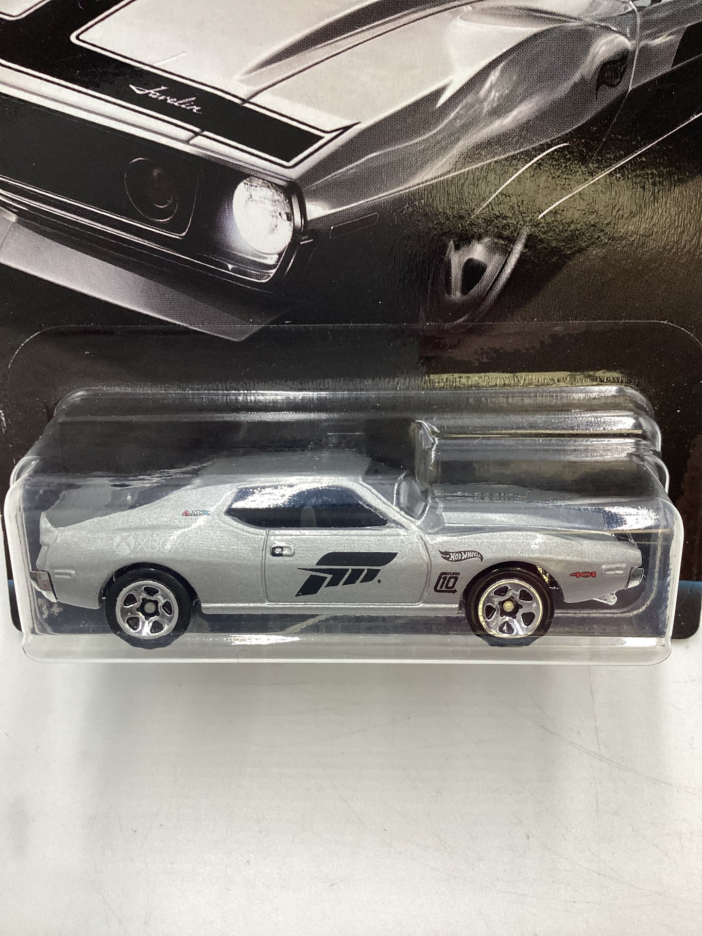 2017 Hot Wheels Forza Motorsport #6 AMC Javelin AMX Silver 154C