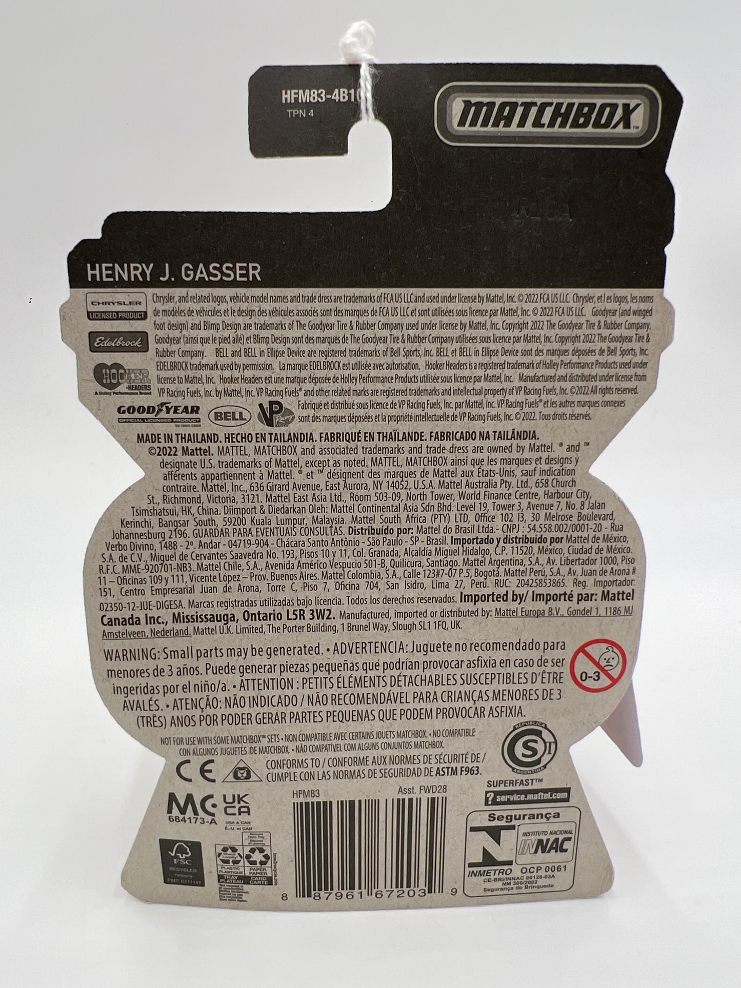 Matchbox Moving Parts #37 Henry J Gasser Edelbrock Red