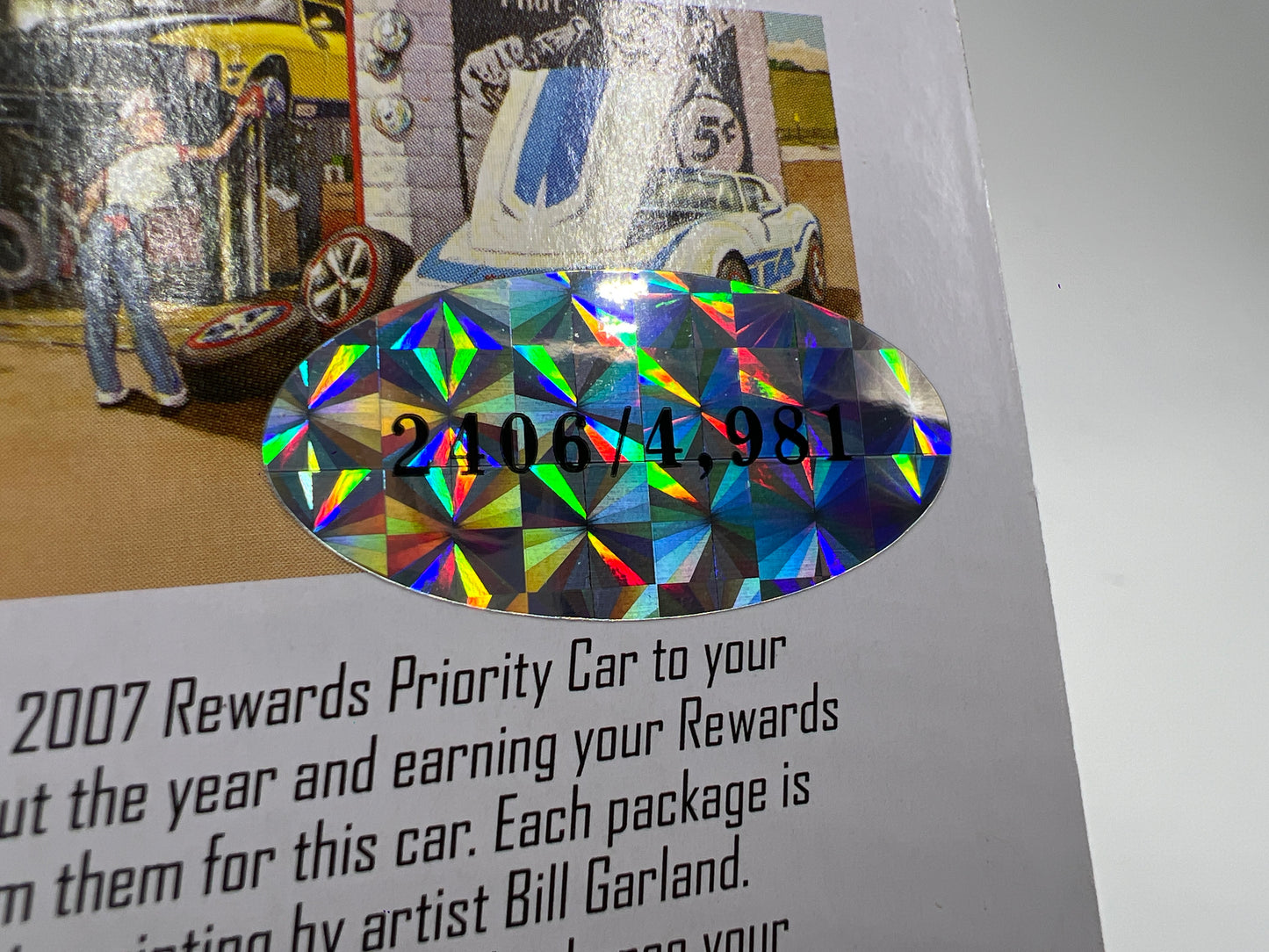 2007 Hot Wheels RLC Rewards Series #4 Custom Corvette White 2406/4981 W/Protector