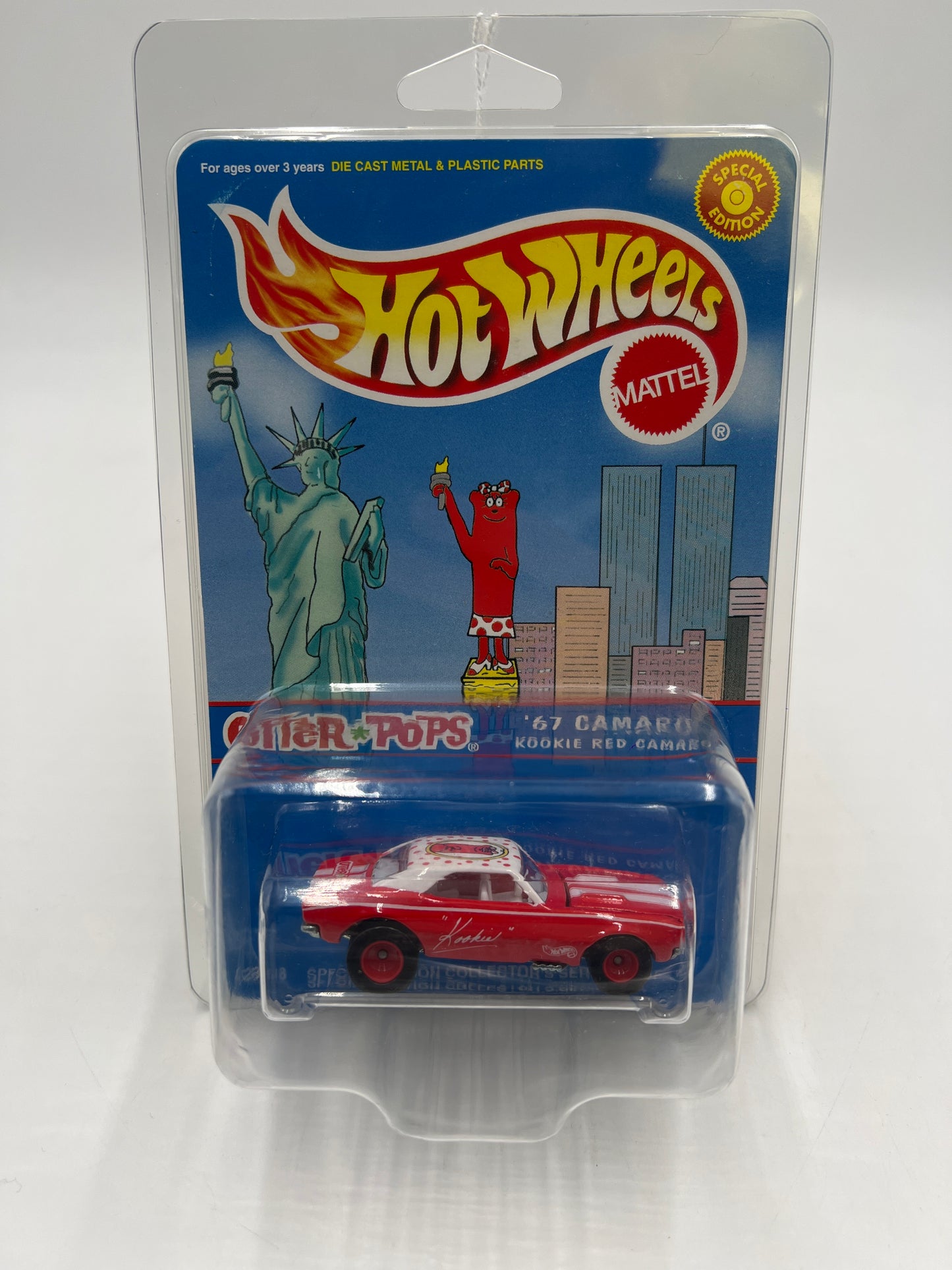 Hot Wheels Otter Pops 67 Camaro Twin Towers on Card Variation W/Protector VHTF