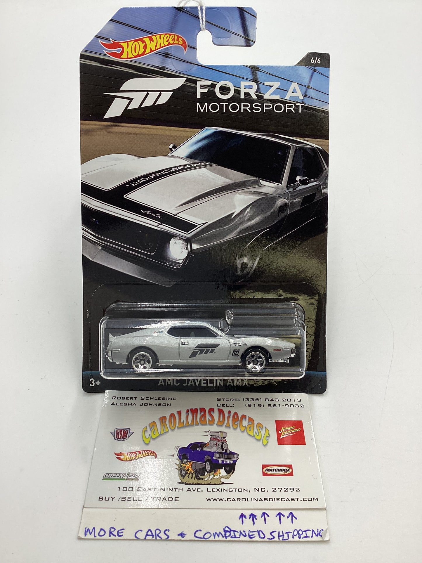 2017 Hot Wheels Forza Motorsport #6 AMC Javelin AMX Silver 154C