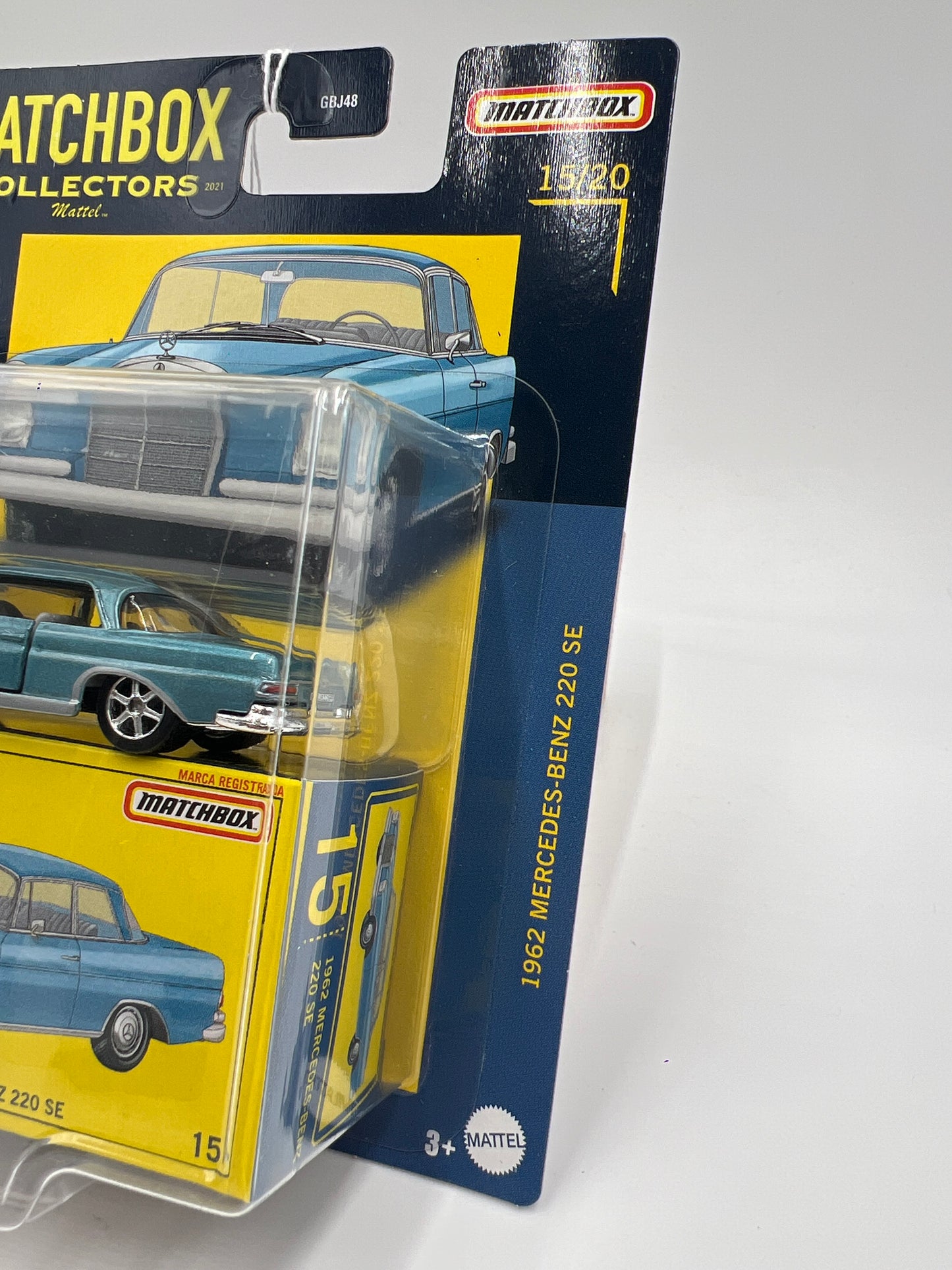Matchbox Collectors #15 1962 Mercedes-Benz 220 SE Blue 169P