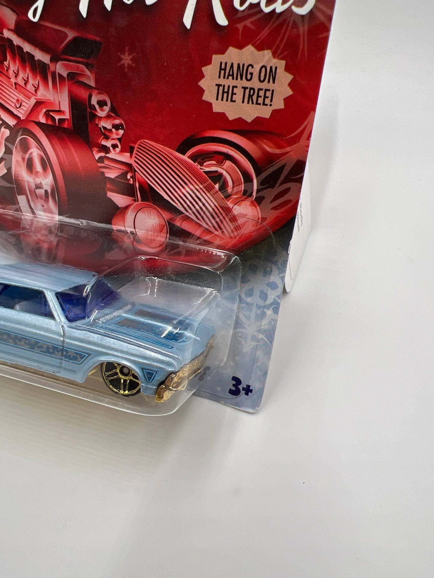 2009 Hot Wheels Holiday Hot Rods 65 Chevy Impala Light Blue 152A