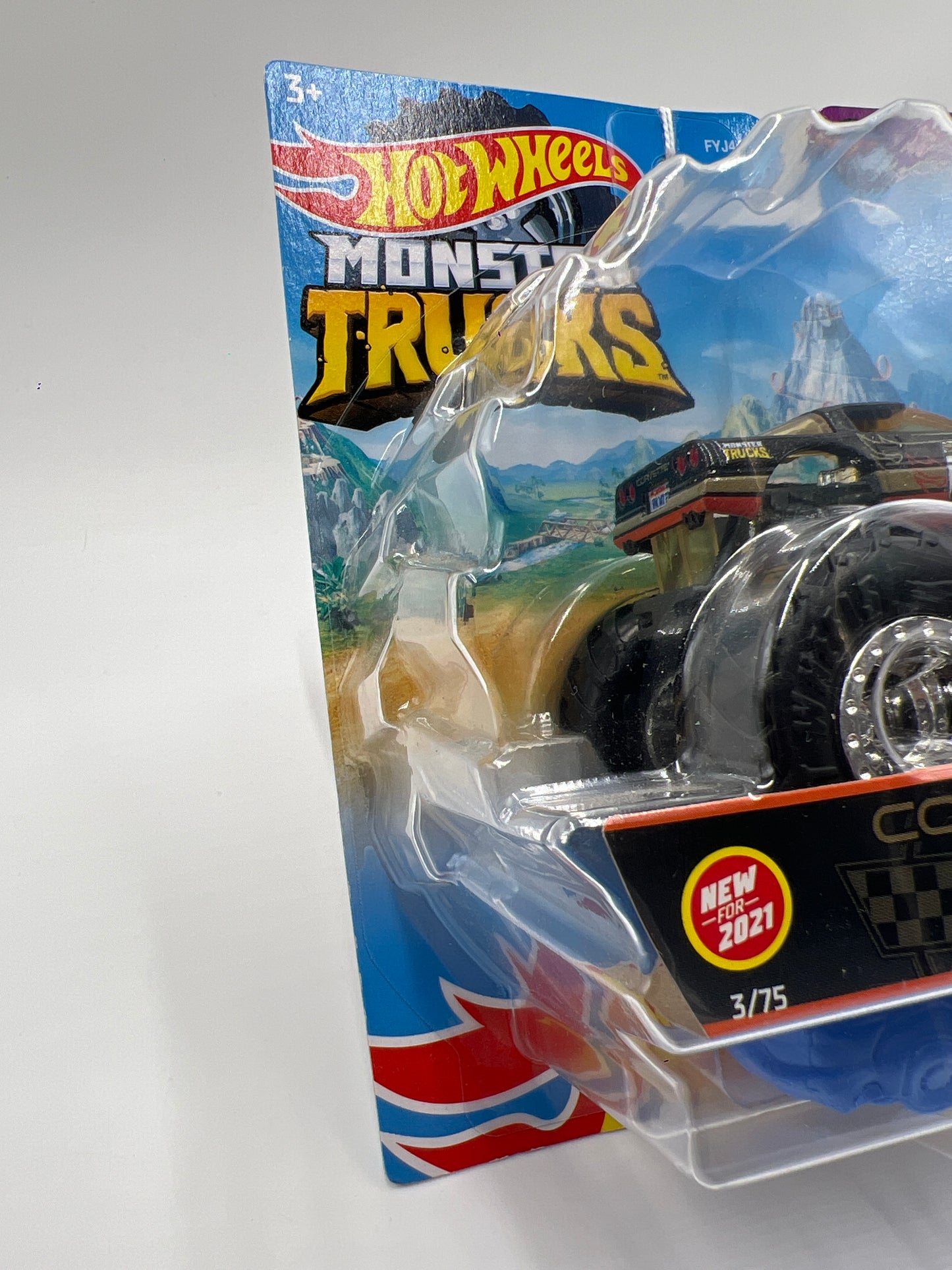 2021 Hot Wheels Monster Trucks Fan Favorites #3 Corvette 135H