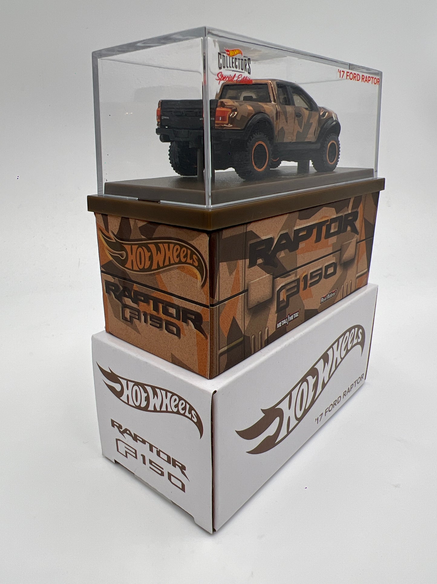 Hot Wheels RLC 17 Ford Raptor Camo Brown #14549/25000