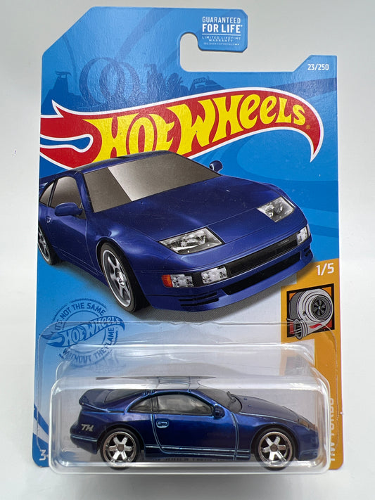 2021 Hot Wheels Super Treasure Hunt #23 Nissan 300ZX Twin Turbo Blue W/Protector