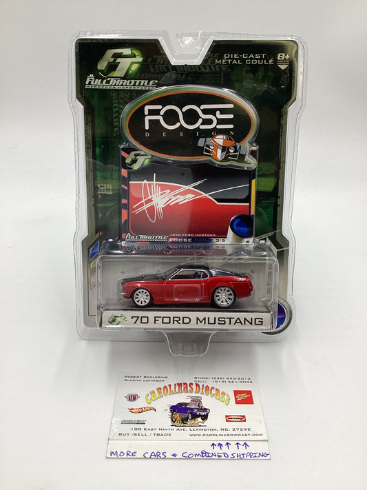 Foose Design Full Throttle #3 70 Ford Mustang Paint Edition Red/Black 188G