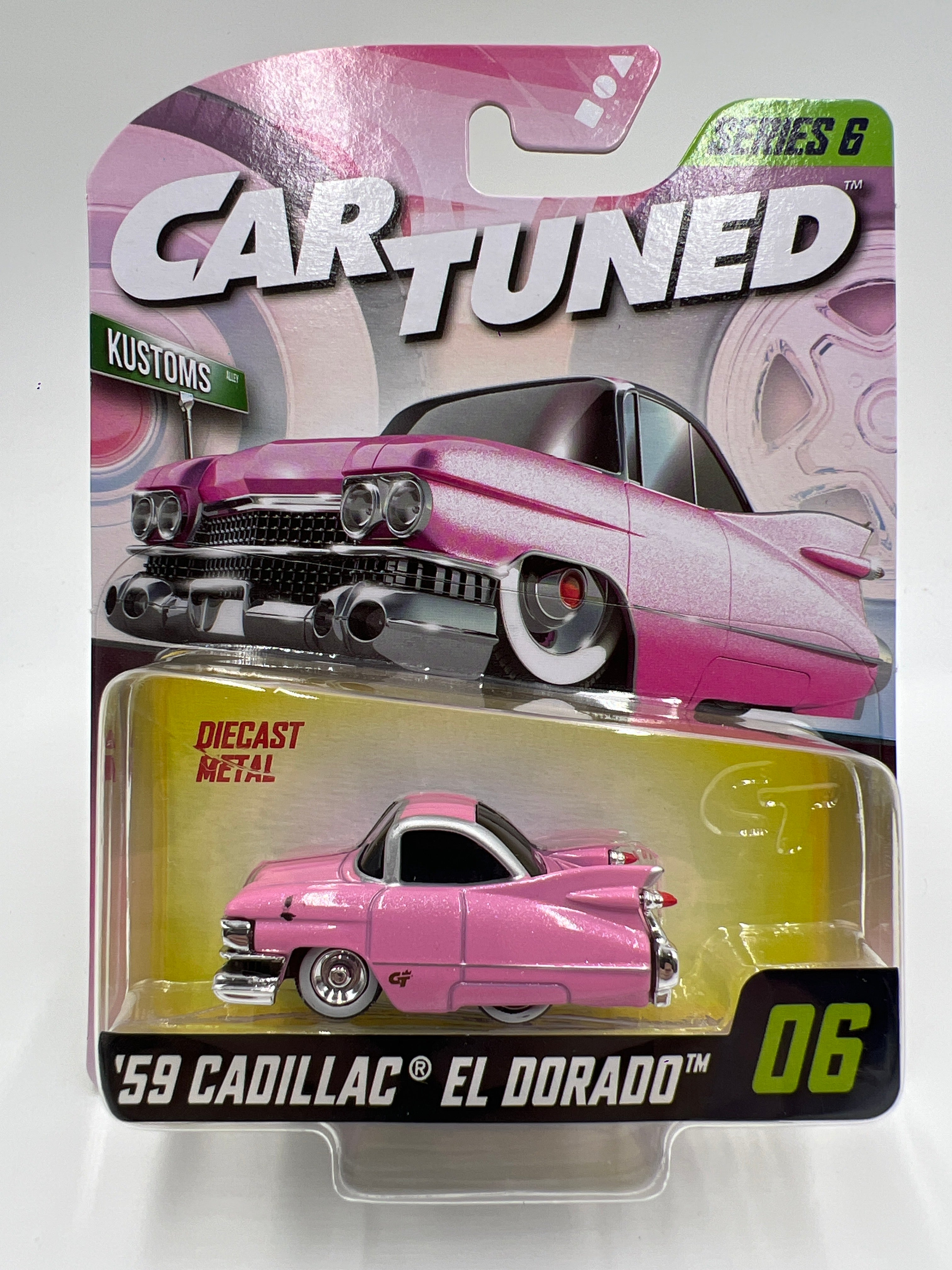 MGA Car Tuned Series 6 #6 59 Cadillac El Dorado Pink 180i