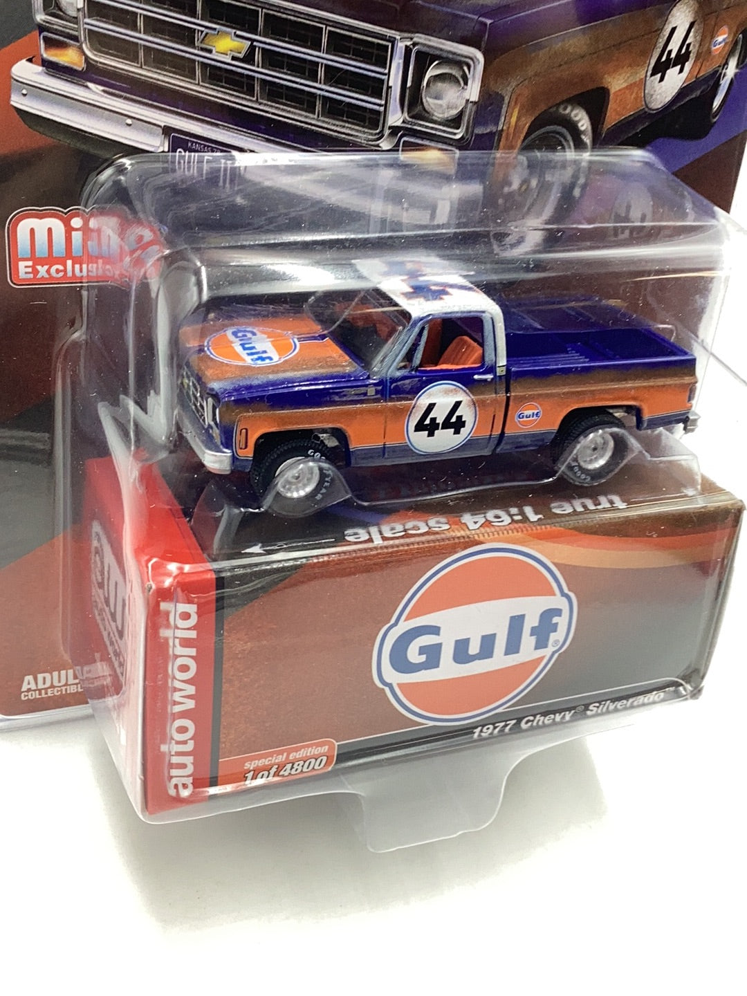 Auto world mijo exclusive 1977 Chevy Silverado Gulf 1 of 4800 182A