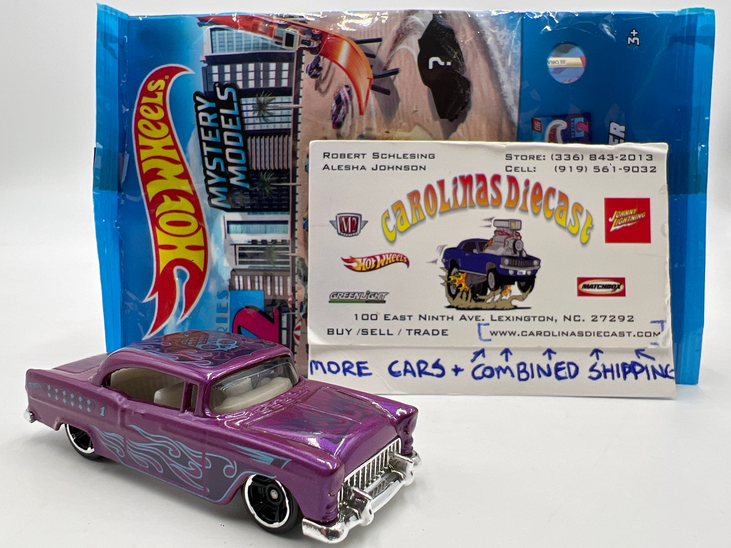 2020 Hot Wheels Mystery Models Series 2 #1 Chase 55 Chevy Purple