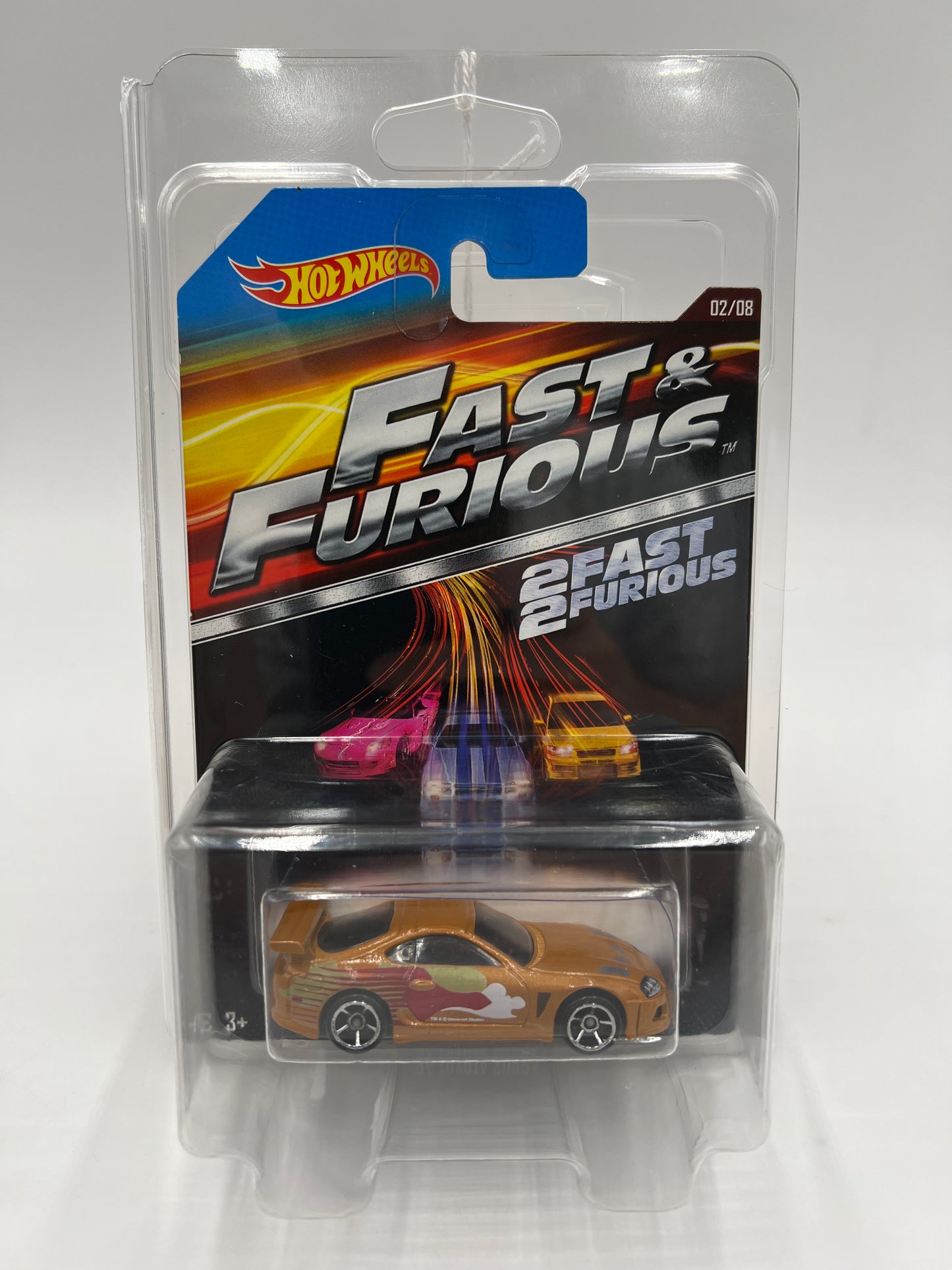 Hot Wheels Fast and Furious #2 94 Toyota Supra Gold W/Protector 2