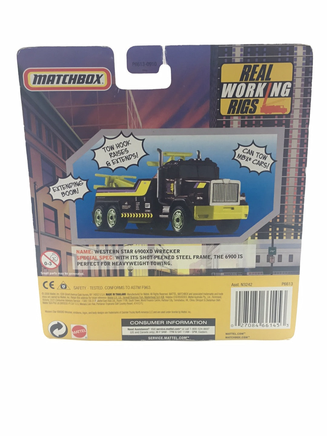 Matchbox Real Working Rigs Western Star 6900XD Wrecker