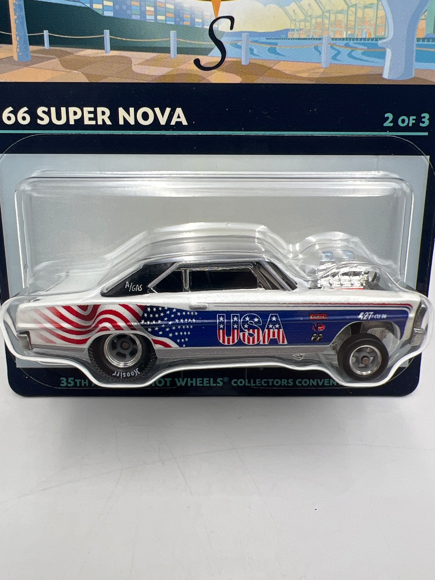 2020 Hot Wheels 35th Collectors Convention #5201/6200 66 Super Nova USA W/Protector