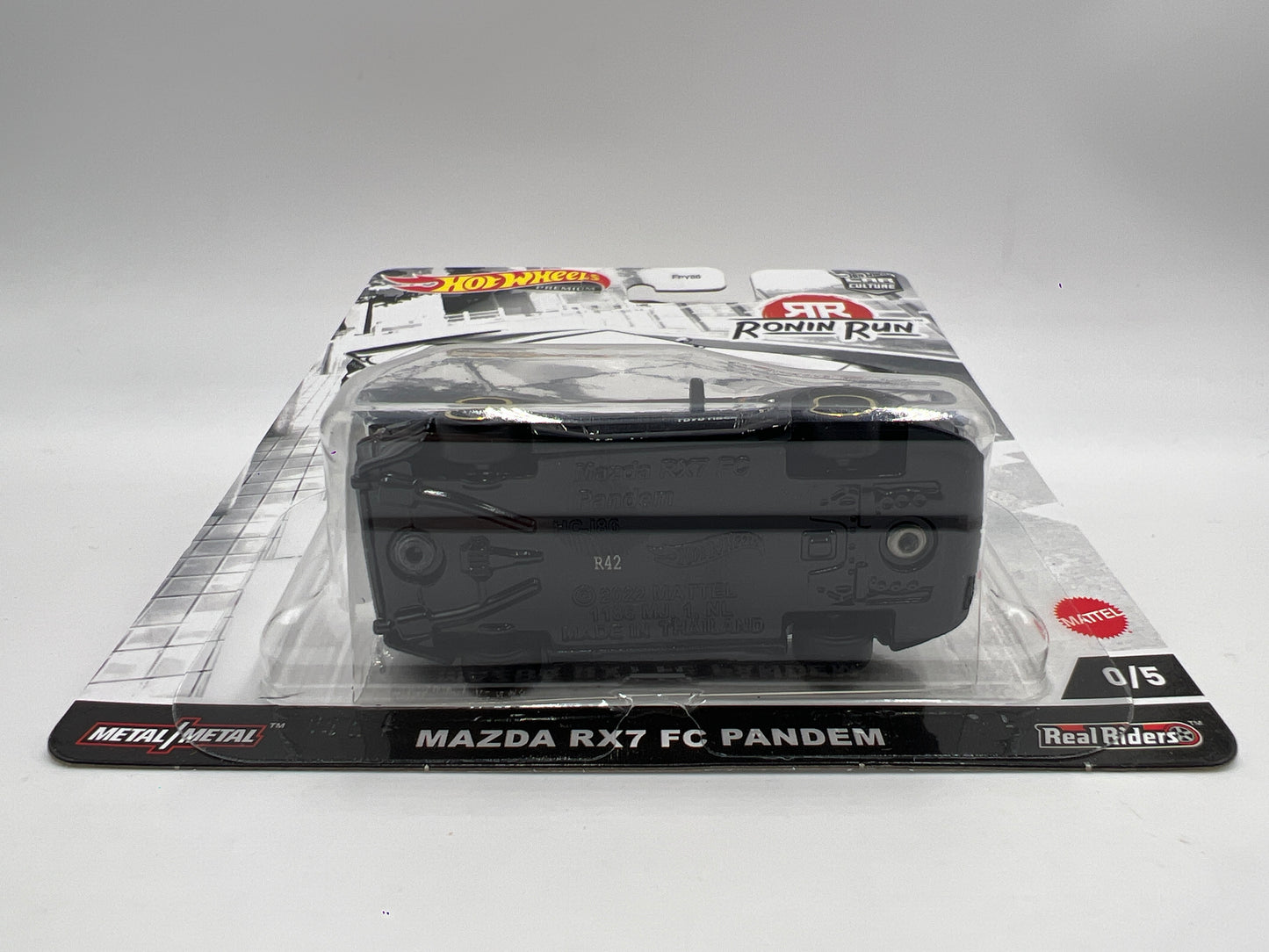 Hot Wheels Premium CHASE Ronin Run #0 Mazda RX7 FC Pandem Black W/Protector