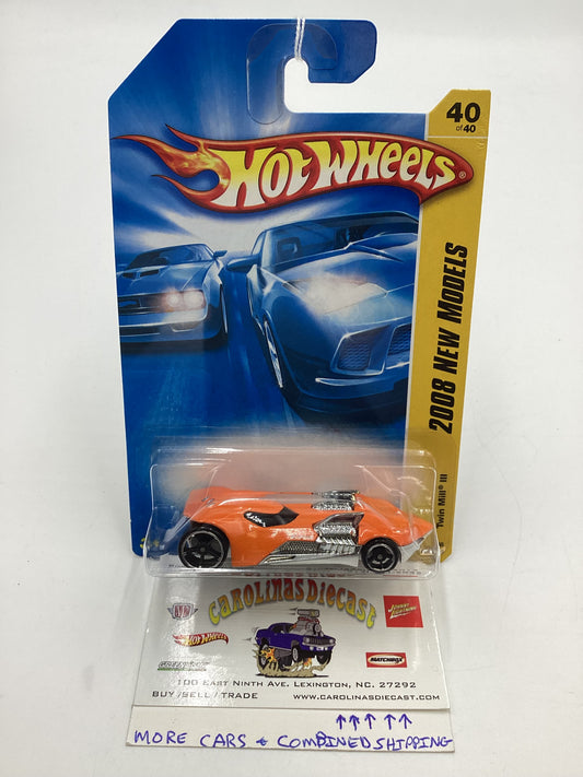 2008 Hot Wheels New Models #40 Twin Mill III Orange 116A