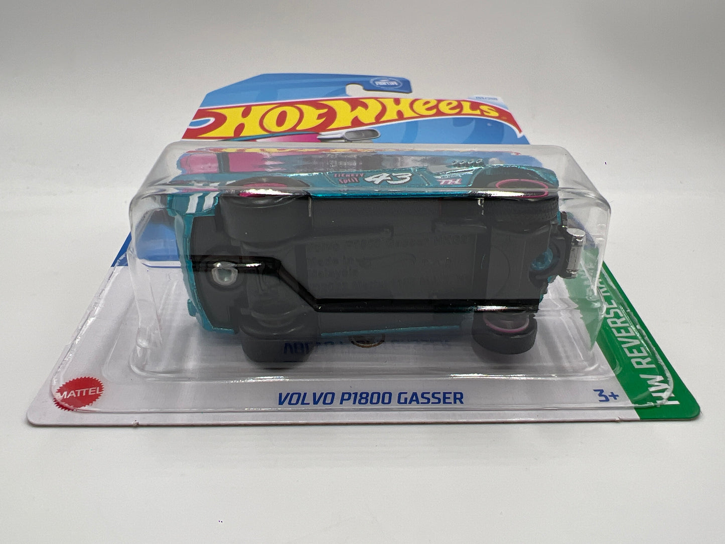 2024 Hot Wheels Super Treasure Hunt #153 Volvo P1800 Gasser Blue W/Protector