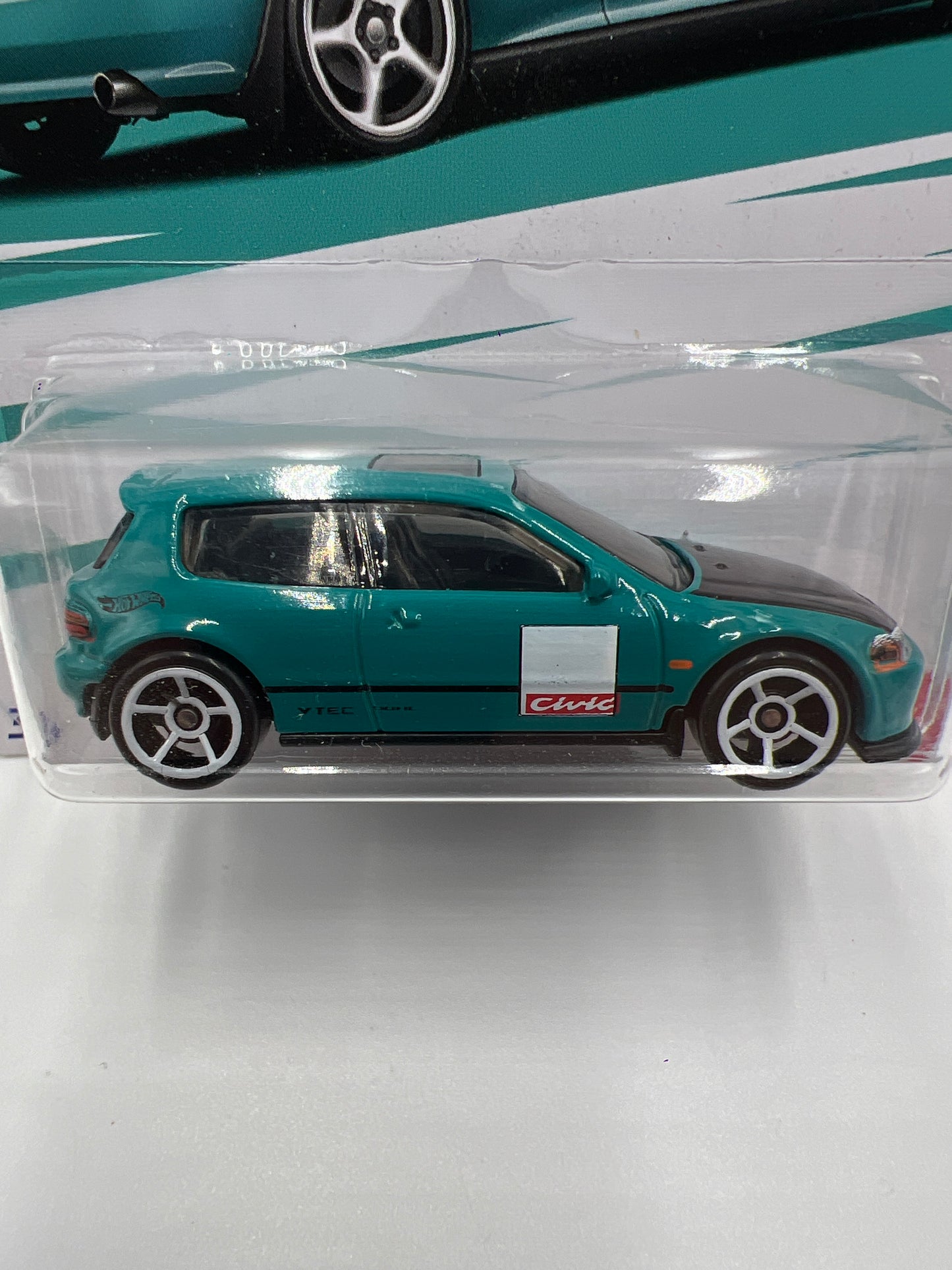 2022 Hot Wheels Honda Civic Anniversary Series #2 92 Honda Civic EG Green W/Protector