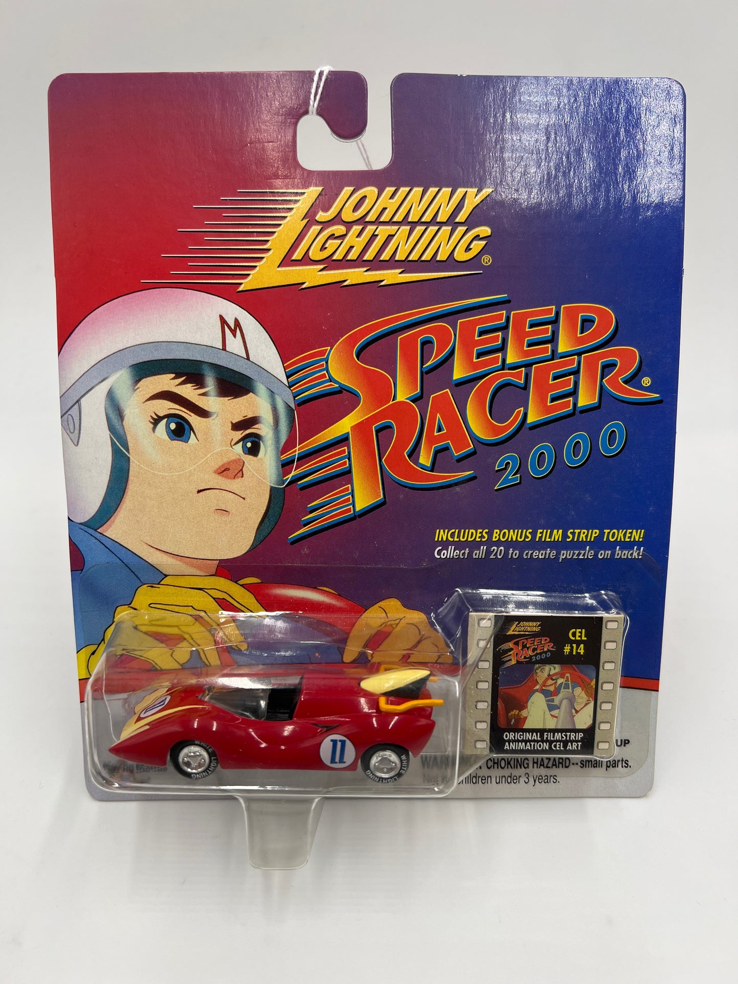 Johnny Lightning White Lightning Chase Speed Racer 2000 CEL #14 Captain Terror Red