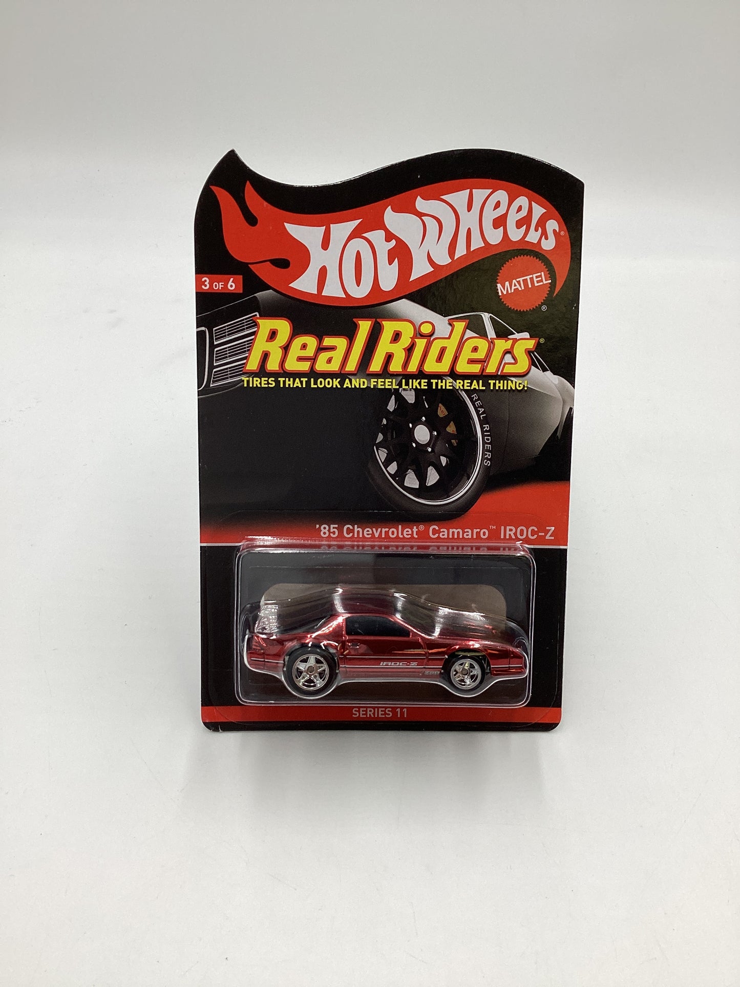 2012 Hot Wheels Real Riders RLC #2570/4000 Red 85 Chevrolet Camaro Iroc Z W/Protector