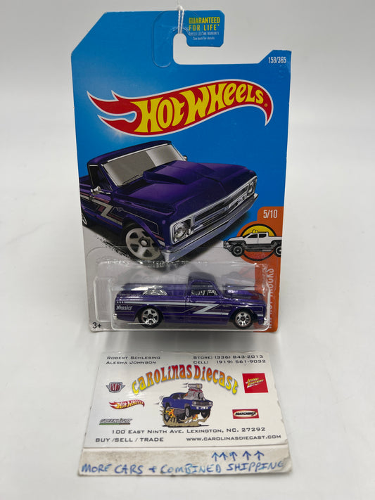 2017 Hot Wheels Hot Trucks #158 67 Chevy C10 Purple 5F