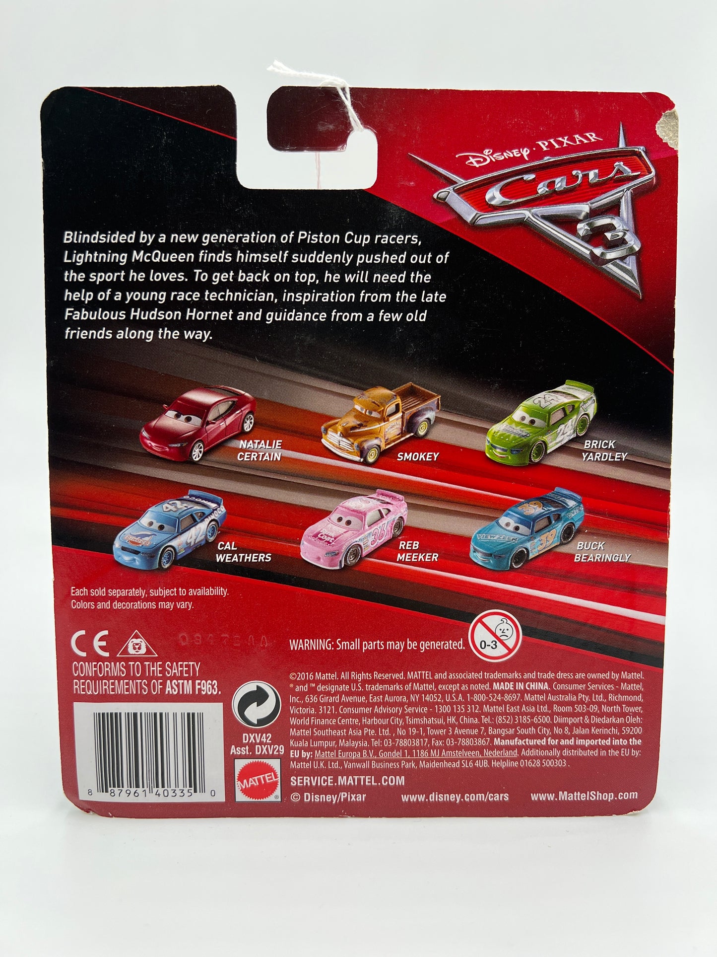 Disney Pixar Cars 3 Danny Swervez #19 Blue