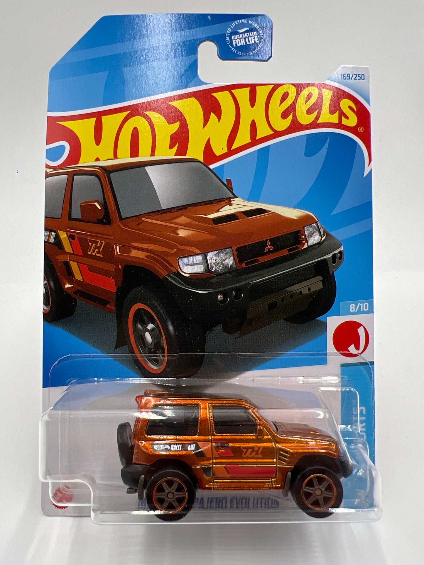 2024 Hot Wheels Super Treasure Hunt #169 Mitsubishi Pajero Evolution Orange W/Protector