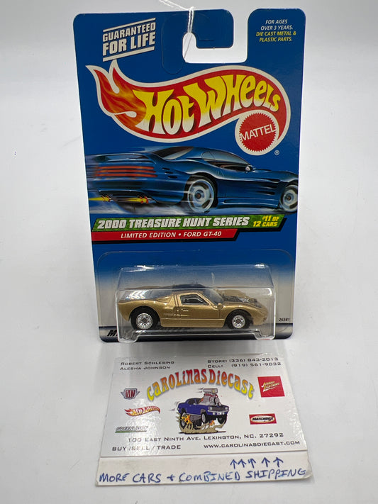 2000 Hot Wheels Treasure Hunt Series 11/12 Ford GT-40 #059 275D