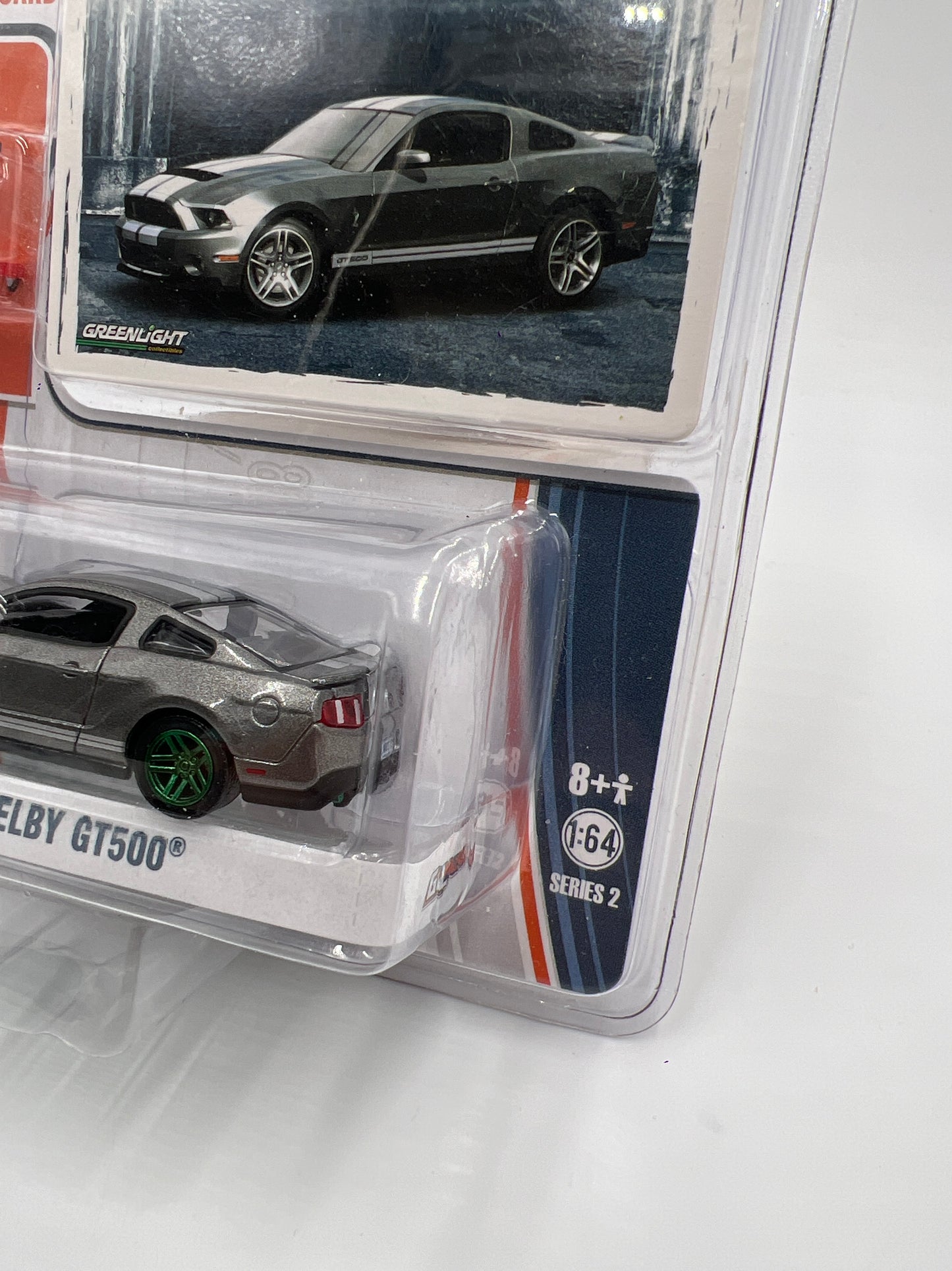 Greenlight VHTF GL Muscle Series 2 2010 Ford Shelby GT500 Silver W/Shop Tool