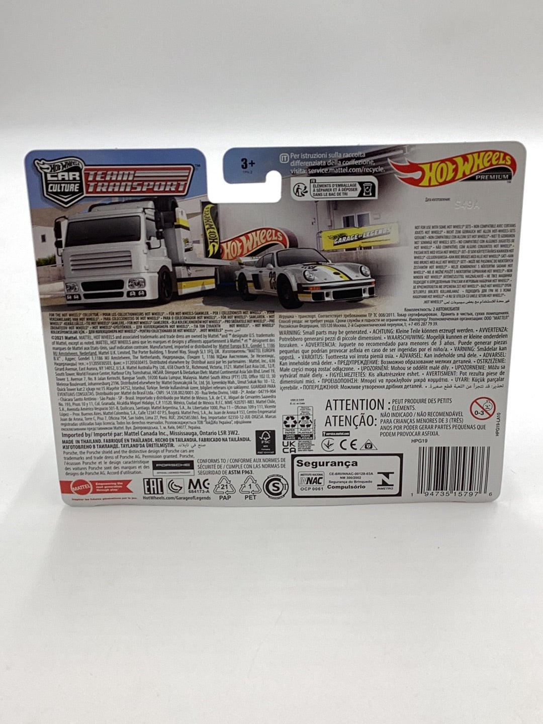 Hot wheels CAR CULTURE TEAM TRANSPORT Porsche 934.5 Fleet Street Legends Tour walmart exclusive