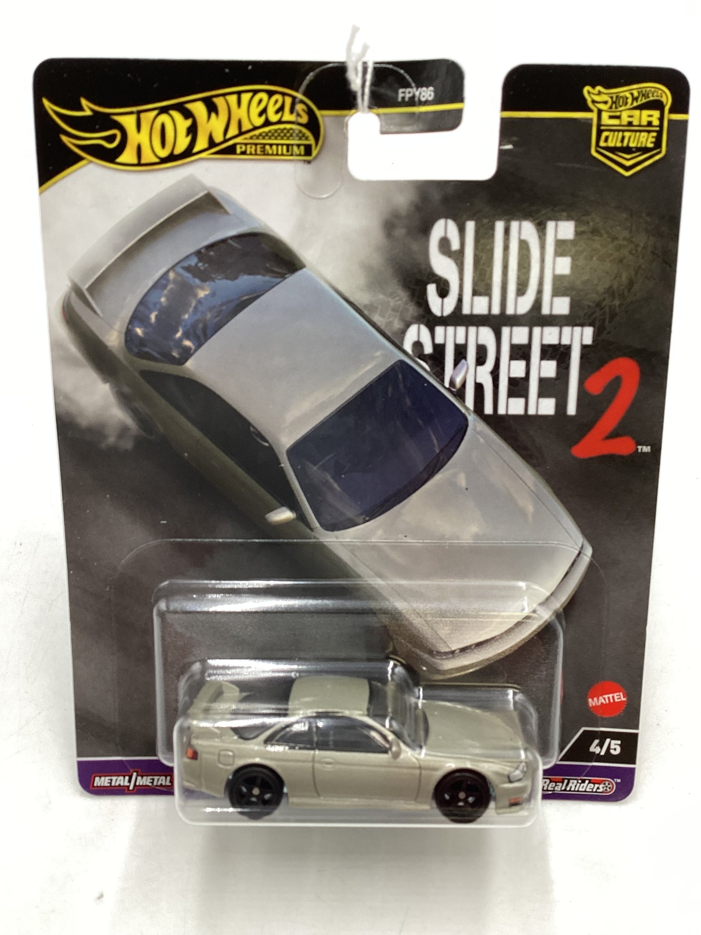 2024 Hot Wheels Car Culture Slide Street 2 #4 Nissan 240SX (S14) Silver 244K