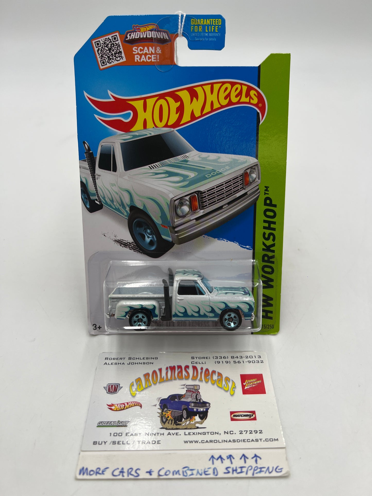 2014 Hot Wheels Workshop #215 78 Dodge Lil Red Express Truck White 42C