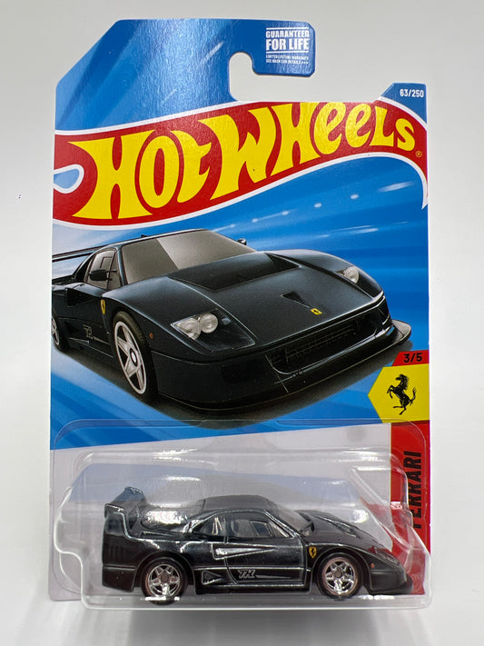 2026 Hot Wheels Super Treasure Hunt #63 Ferrari F40 Competizione Black W/Protector