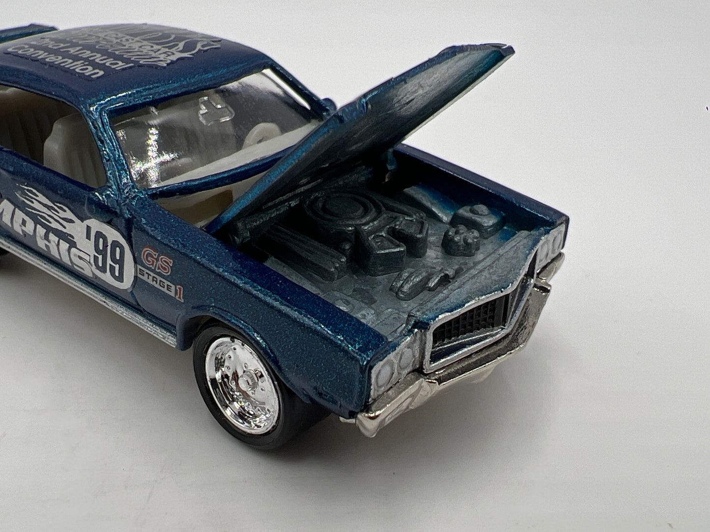 Johnny Lightning 1/64 CBs Diecast Museum 2nd Annual Convention 1/575 1970 Buick GSX Blue Loose