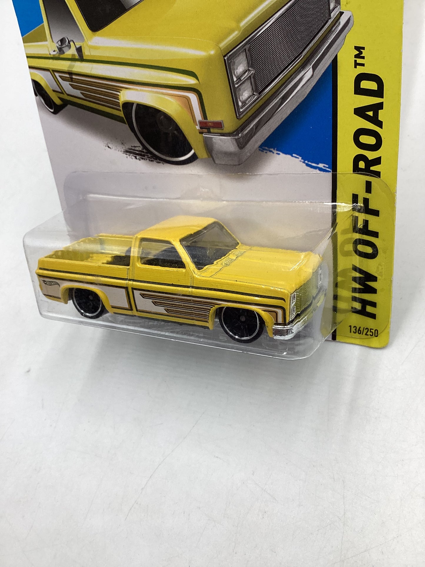 2014 Hot wheels #136 83 Chevy Silverado Yellow