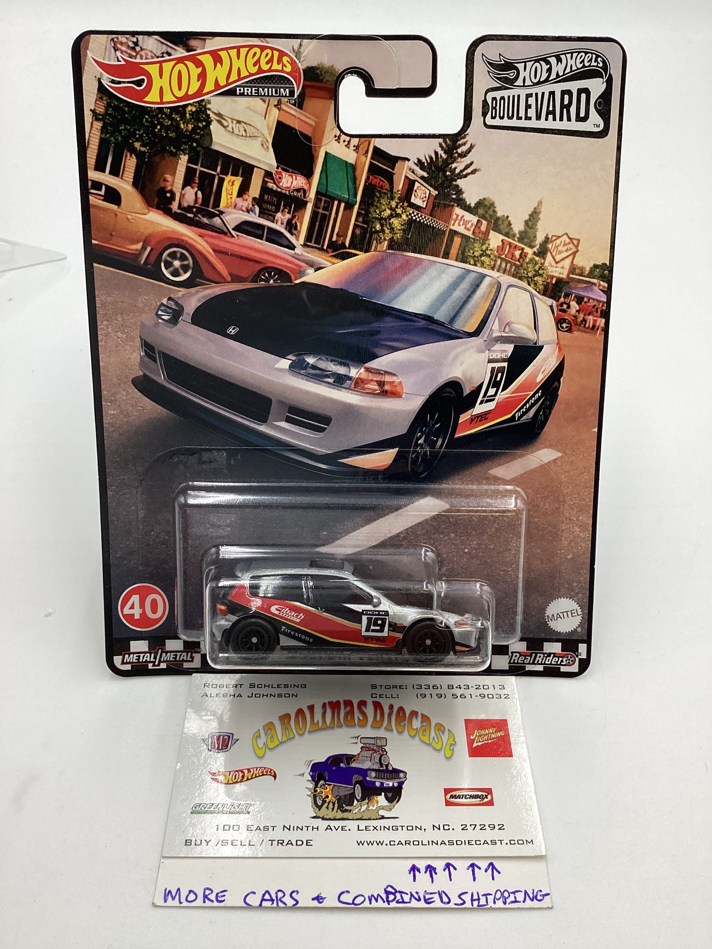 Hot Wheels Premium Boulevard #40 Honda Civic EG Custom Version