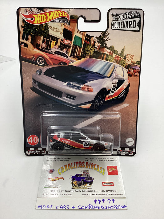 Hot Wheels Premium Boulevard #40 Honda Civic EG Custom Version