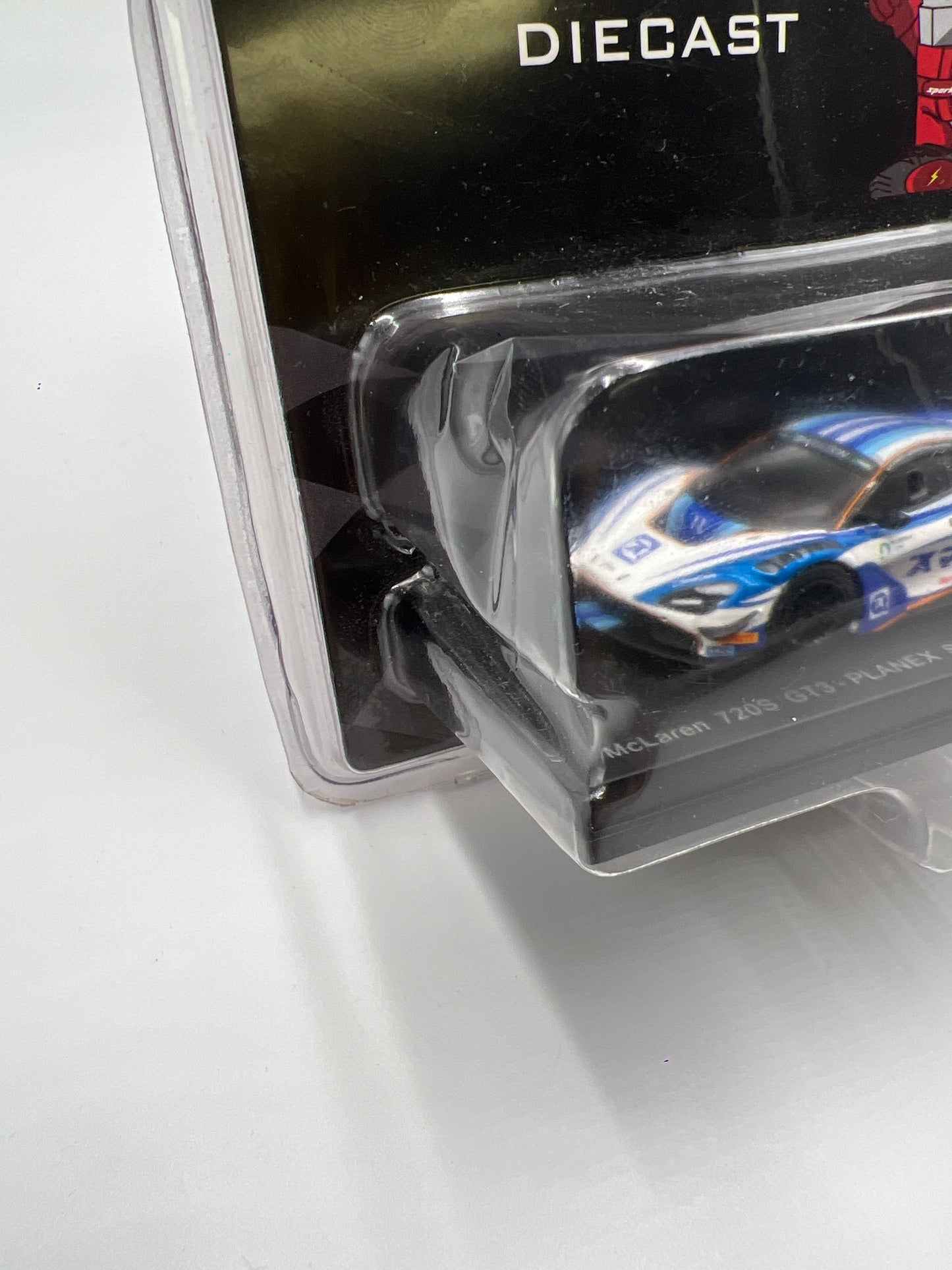 Sparky Scale 1/64 Diecast Suzuka 10H 2019 Planex Smacam Racing McLaren 720s GT3 Cracked Blister