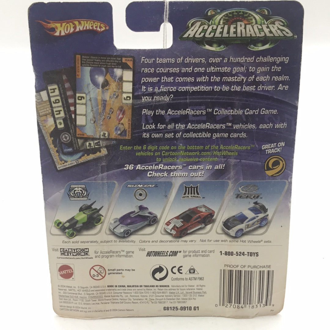 Hot wheels Acceleracers Silencerz Anthracite 3 of 9  US card ( Bad card)