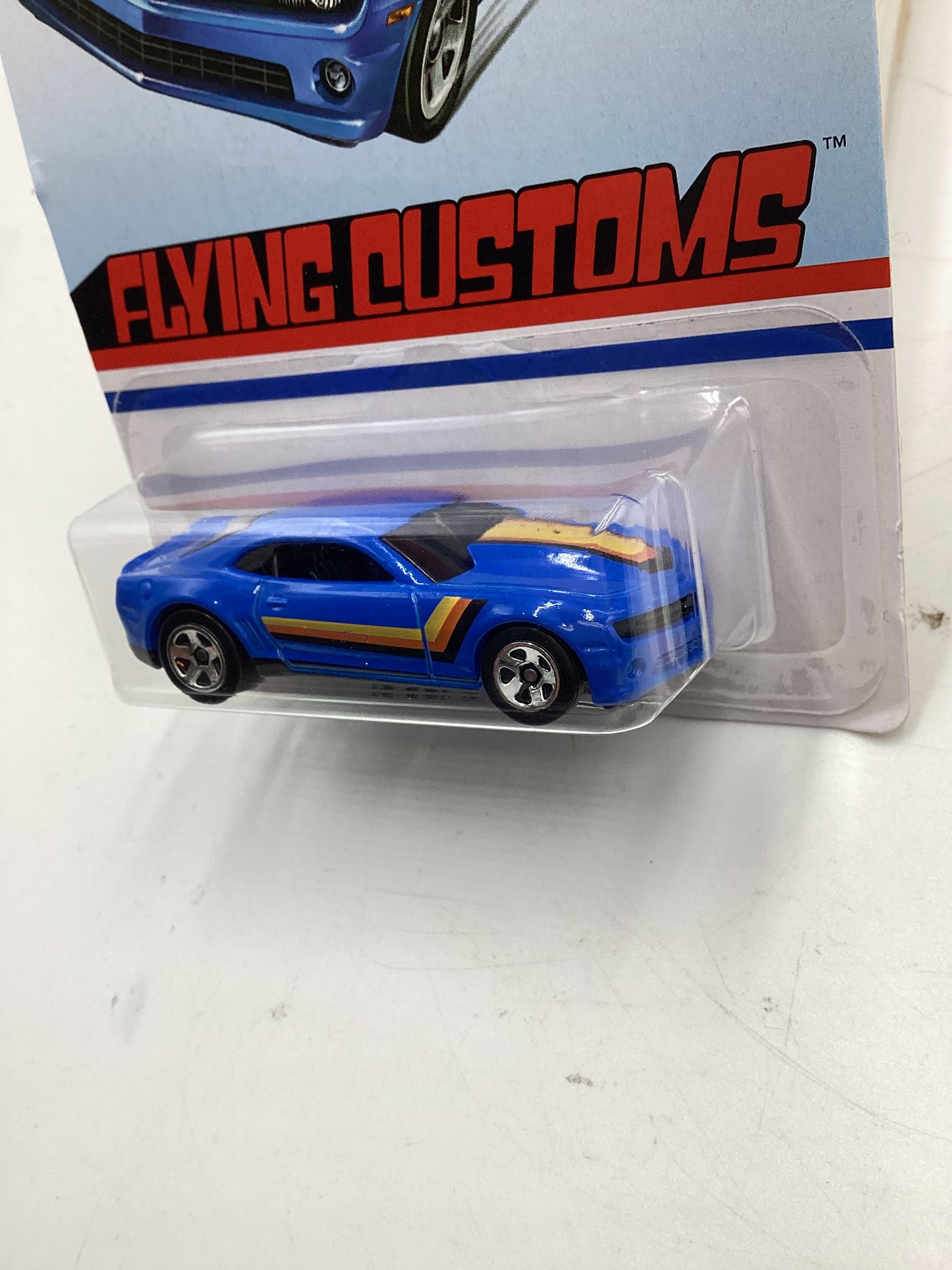 Hot Wheels Target Exclusive Flying Customs 13 Copo Camaro Blue Card Not Perfect