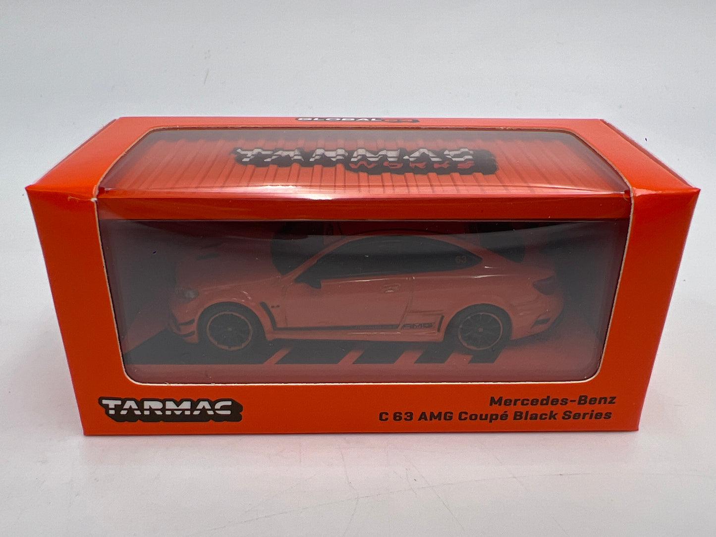 Tarmac Works x Global 64 Mercedes-Benz C 63 AMG Coupe Black Series Orange
