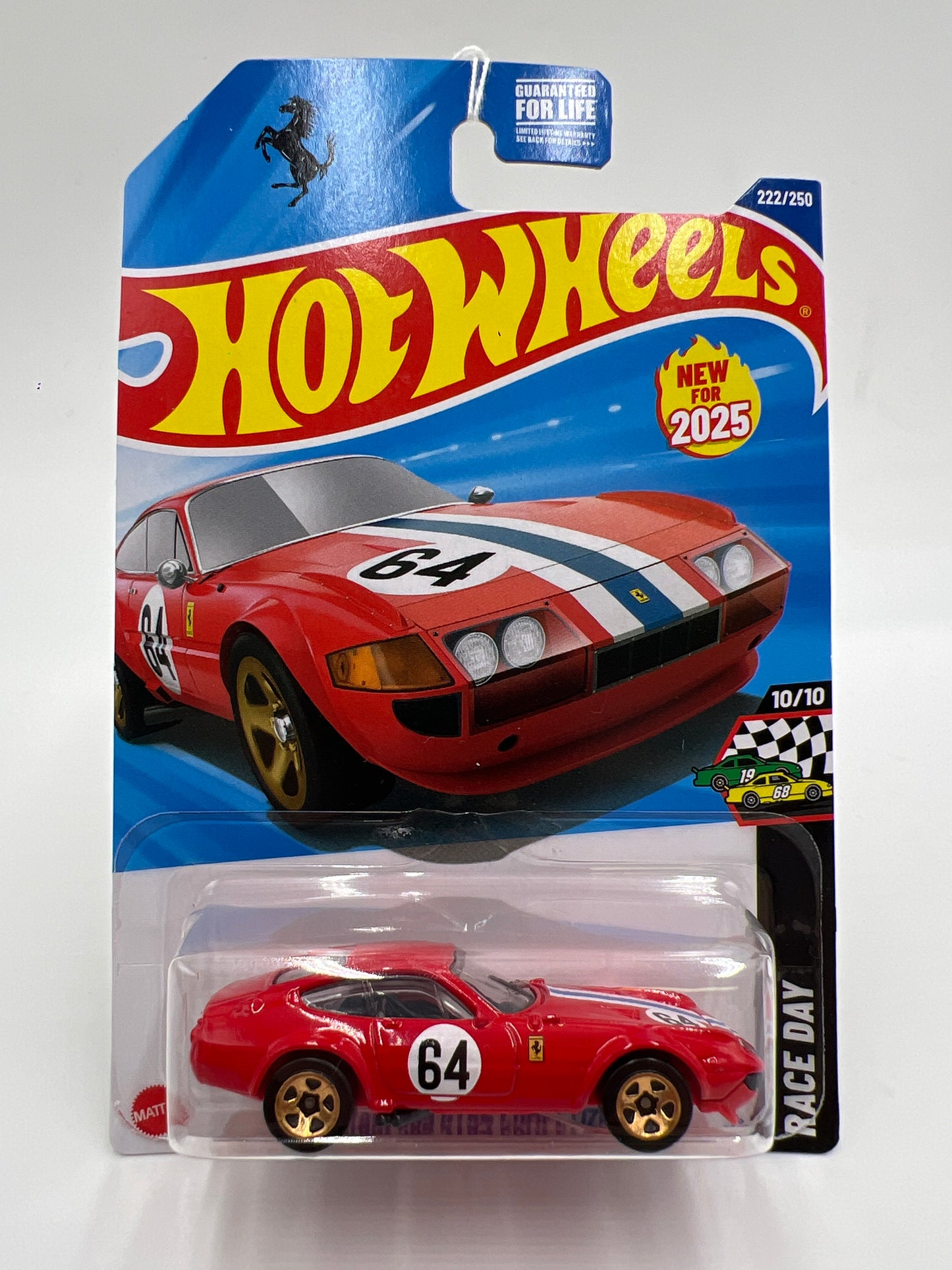 2025 Hot Wheels L Case Race Day #222 Ferrari 365 GTB4 Competizione Red SR