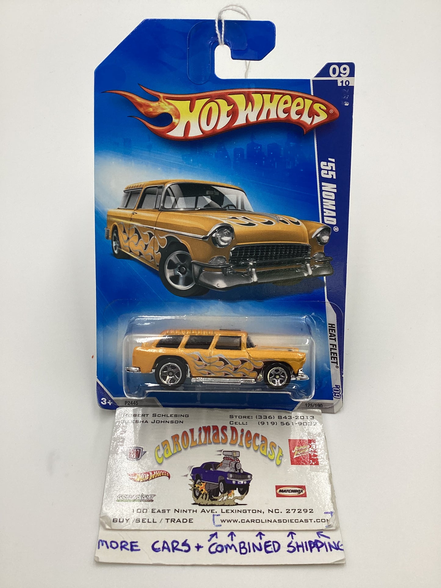 2009 Hot Wheels #125 55 Nomad Yellow 15i