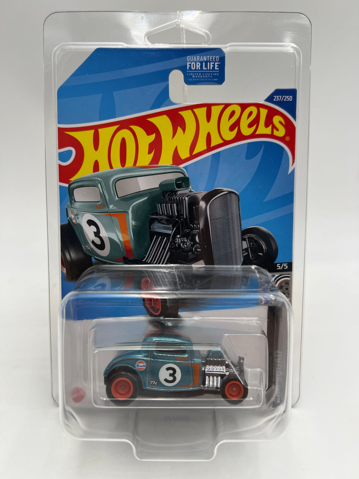 2022 Hot Wheels Super Treasure Hunt #237 32 Ford Gulf Blue W/Protector