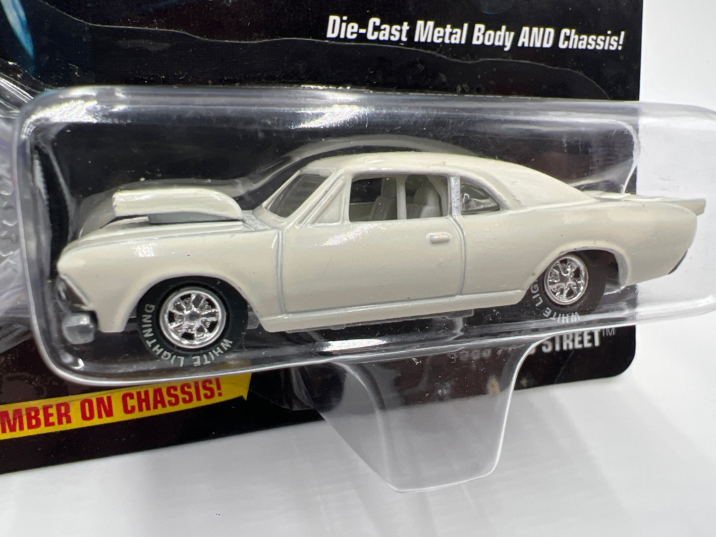 Johnny Lightning White Lightning Chase Hot Rods #135 1966 Pro Street Chevelle SS White